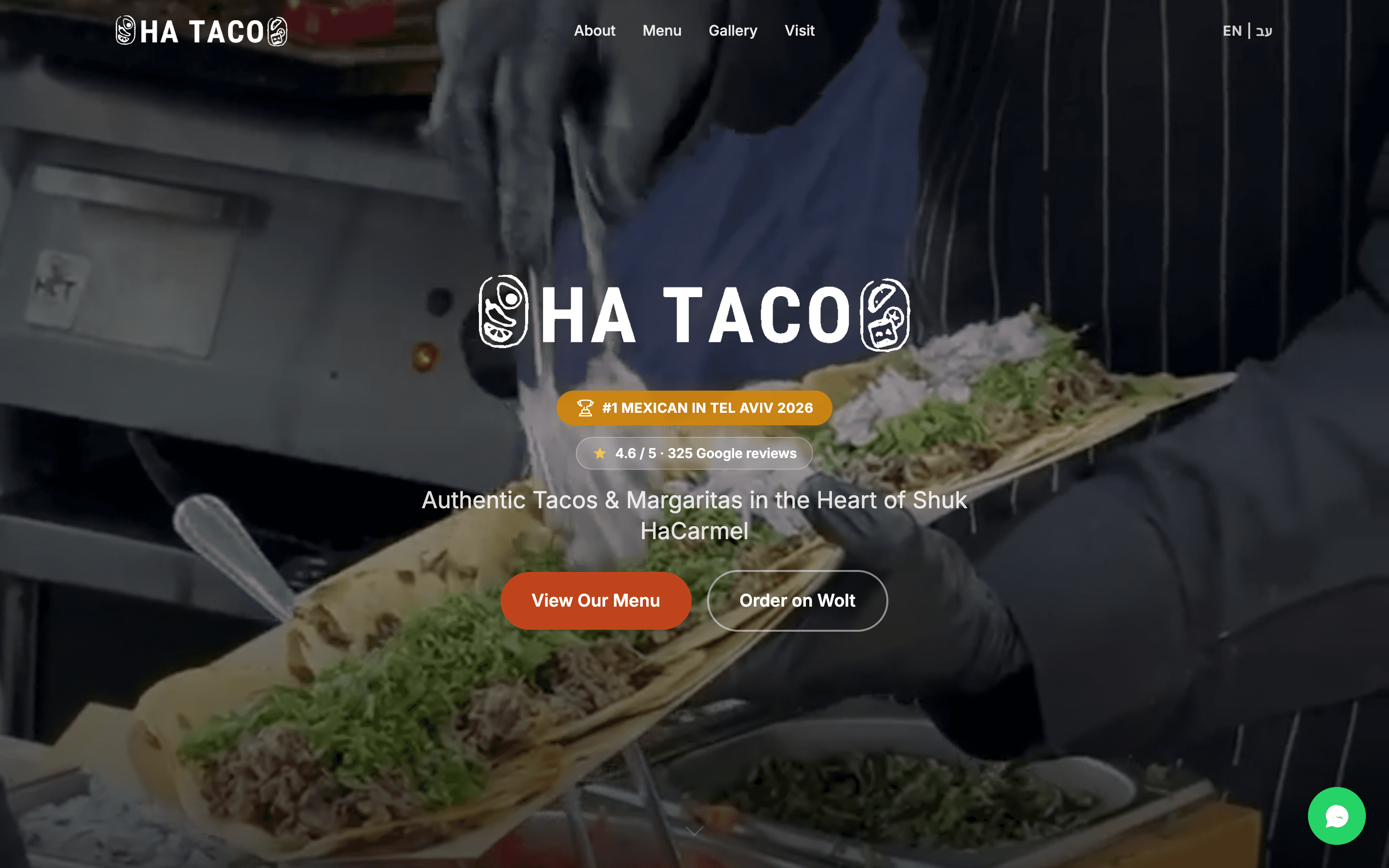 HaTaco website — Taco shop · Casual food